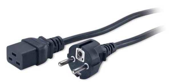 Power Cord, Schuko CEE 7/EU1-16P, H05VV-F, 16A