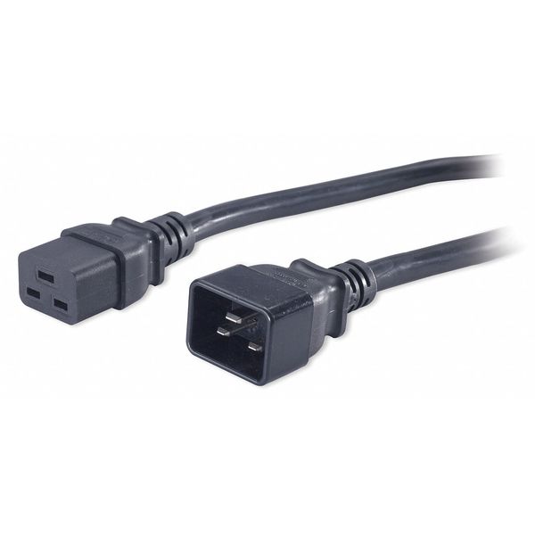 Power Cord, IEC 320 C20, SJT, 6.5 ft., 16A, 12/3