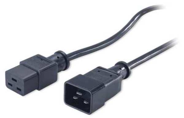 Power Cord, IEC 320 C20, H05VV-F, 2 ft., 1.5mm