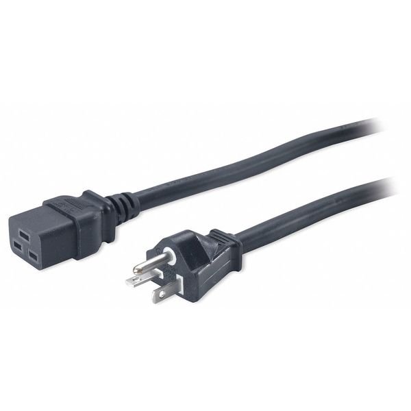 Power Cord, 5-20P, SJT, 8.2 ft., Blk, 16A, 12/3