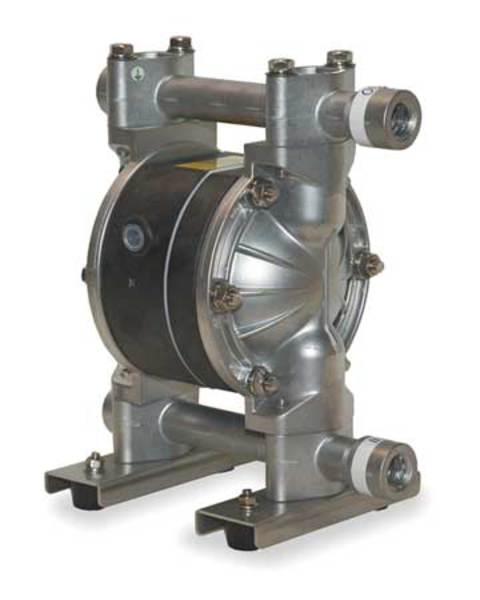 Double Diaphragm Pump, 316 Stainless Steel, Air Operated, PTFE, 12 GPM
