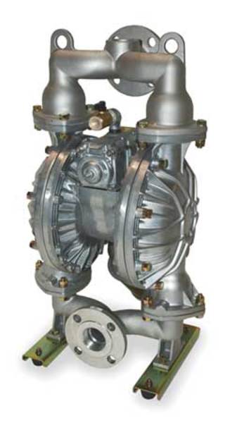 Double Diaphragm Pump, Aluminum, Air Operated, PTFE, 120 GPM
