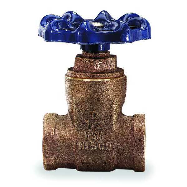 Gate Valve, 1-1/2 In., FNPT, Bronze