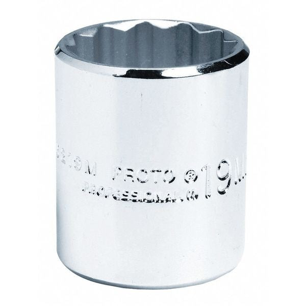 3/8 in Drive, 7mm 12 pt Metric Socket, 12 Points