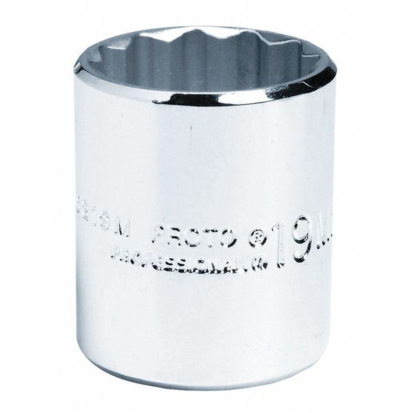 3/8 in Drive, 6mm 12 pt Metric Socket, 12 Points