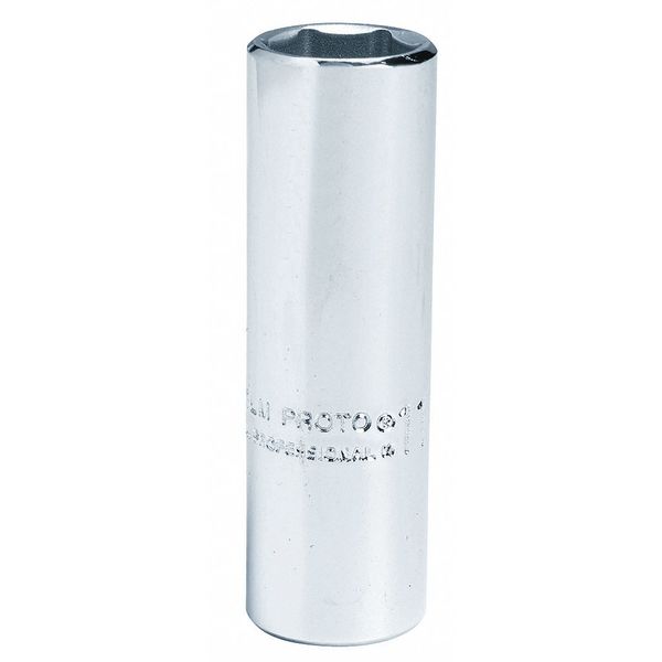1/4 in Drive, 9mm Hex Metric Socket, 6 Points