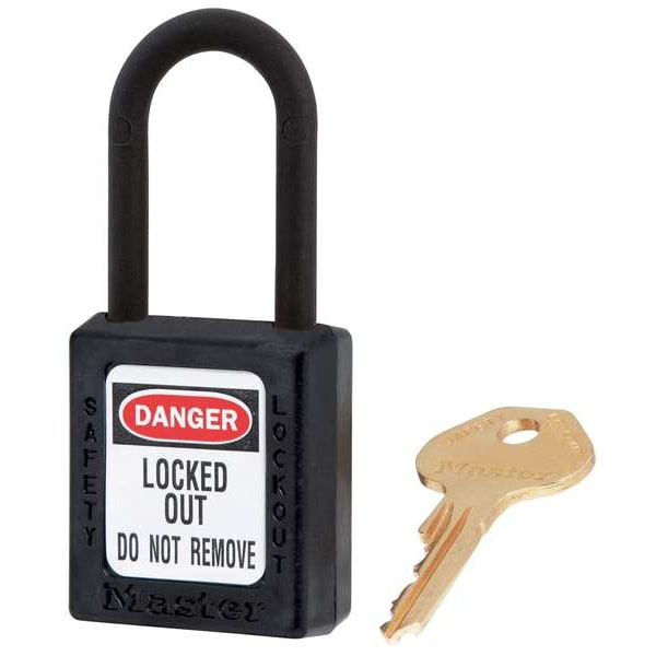 Lockout Padlock, KA, Black, 1-3/4