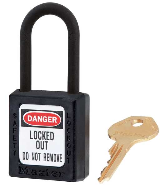 Lockout Padlock, KA, Black, 1-3/4