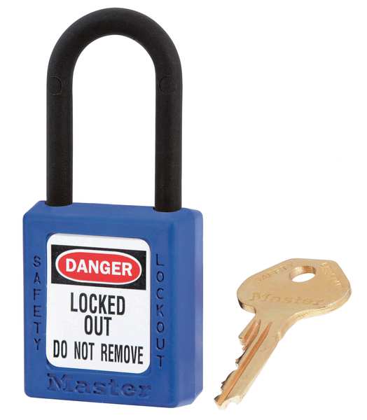 Lockout Padlock, KA, Blue, 1-3/4