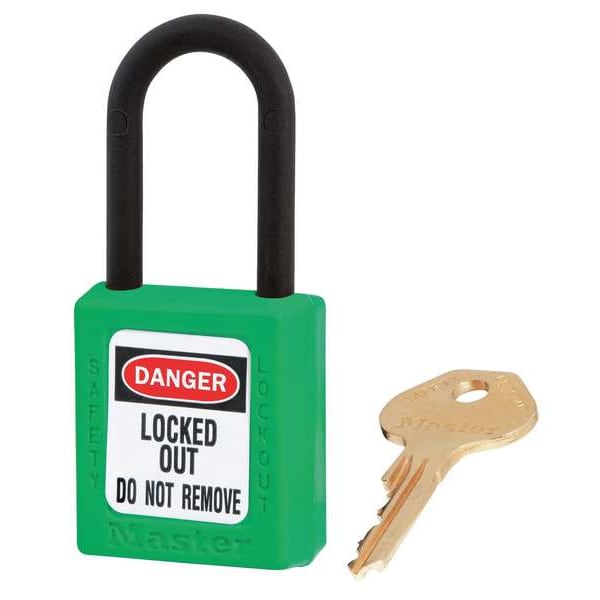 Lockout Padlock, KA, Green, 1-3/4