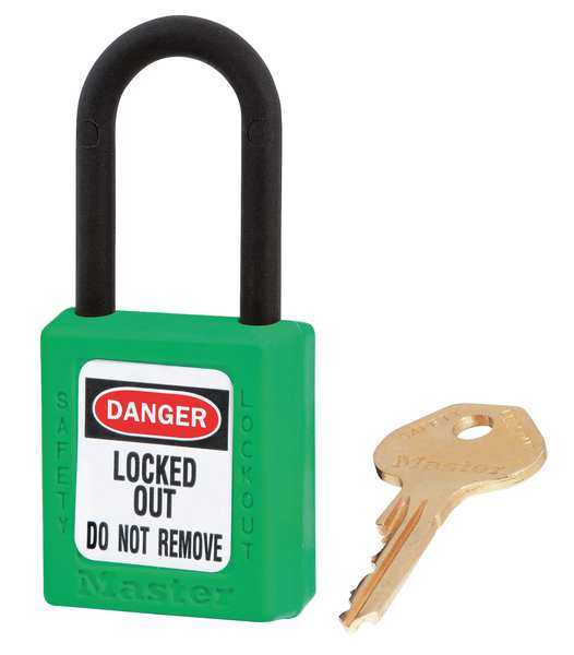 Lockout Padlock, KA, Green, 1-3/4