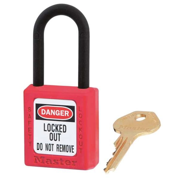 Lockout Padlock, KA, Red, 1-3/4