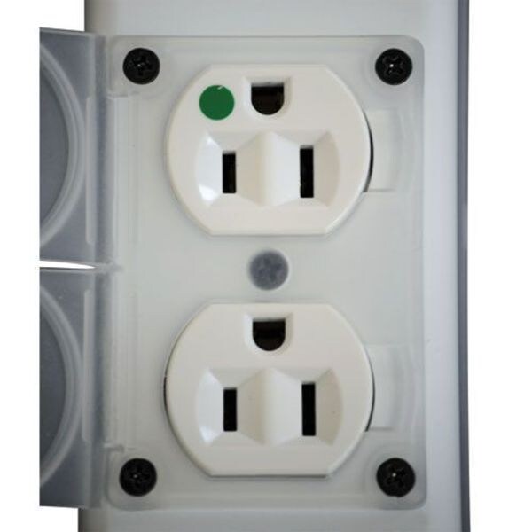 Surge Protector Strip, 4 Outlet, White