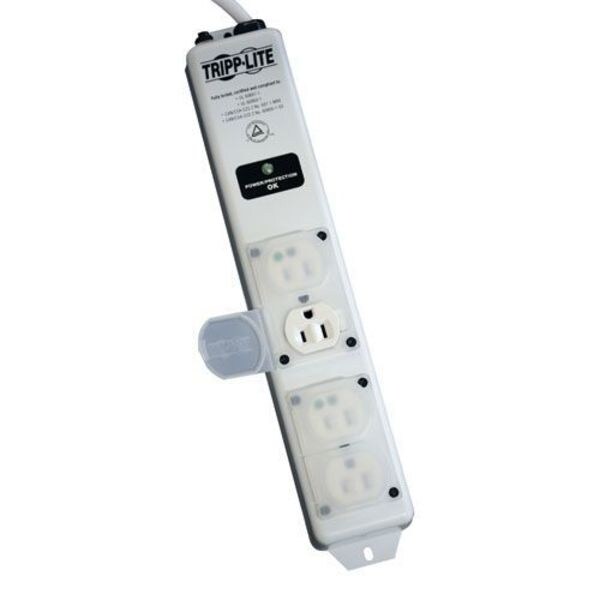 Surge Protector Strip, 4 Outlet, White