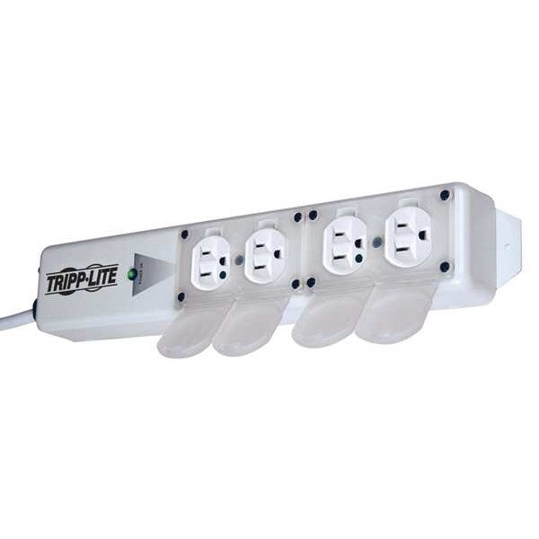 Surge Protector Strip, 4 Outlet, White