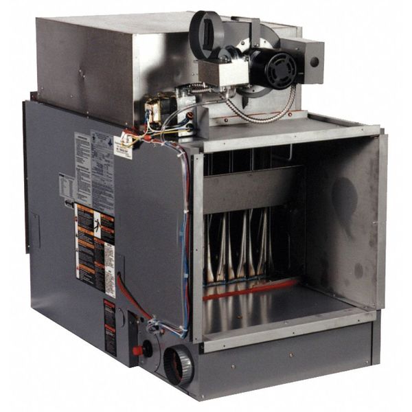 Gas-Fired Duct Furnace, Natural Gas, Power Vent Type, Fan Forced