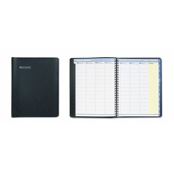 Planner, Monthly, 8-1/4 x 10-7/8in, Black