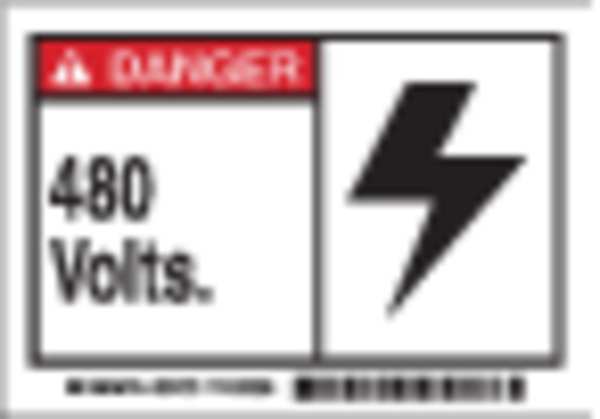 Machine/Equipment Label, English, PK5