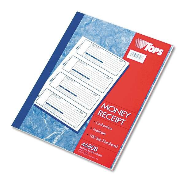 Money/Rent Receipt Book, 7-1/8 x 2-3/4