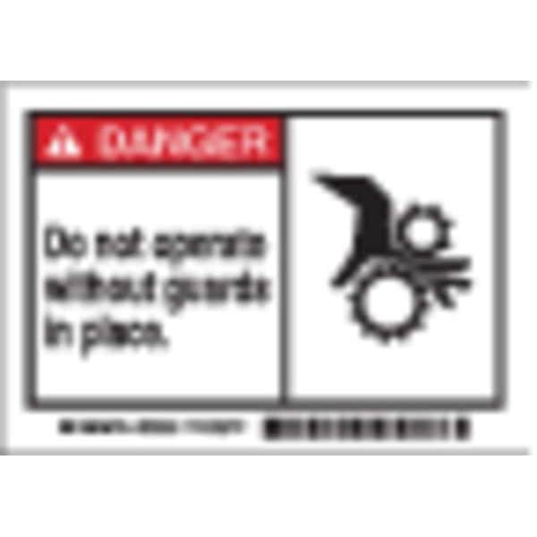 Machine/Equipment Label, Instruction, PK5