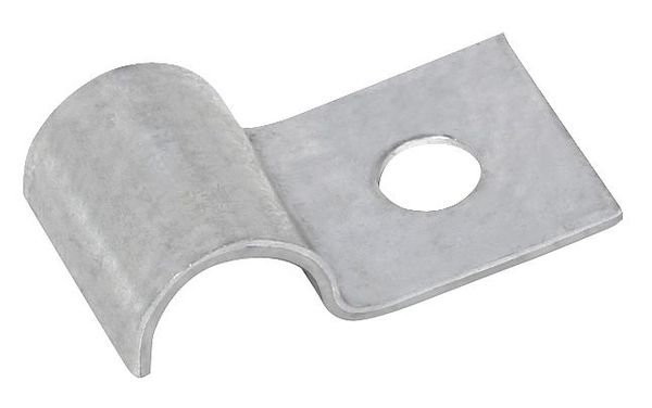 Half Clamp, Galvanized, Dia 3/4 In, PK50