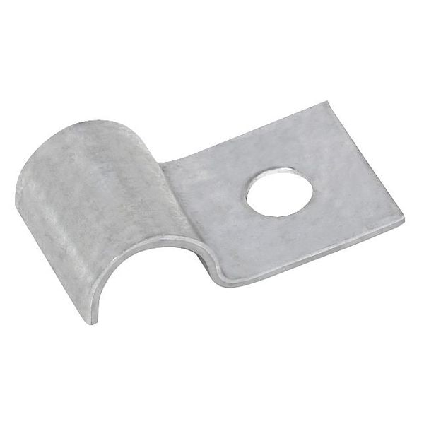 Half Clamp, Galvanized, Dia 1/4 In, PK50