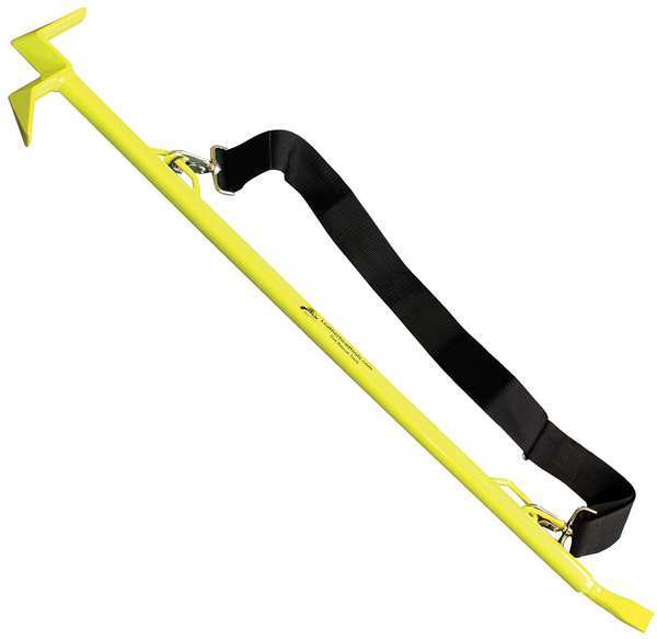 NY Hook, 3 ft. HiViz Lime, w/ Chisel End & Strap