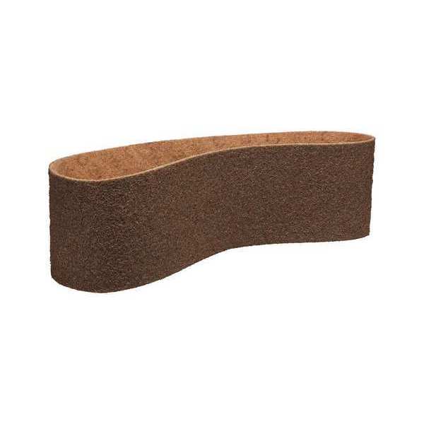Sanding Belt, 6 in W, 48 in L, Non-Woven, Aluminum Oxide, Coarse, SC-BS, Brown