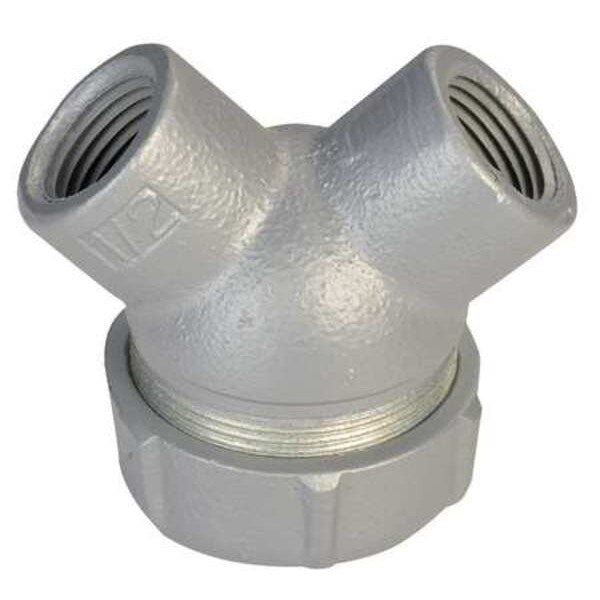Capped Elbow, Haz Loc, 1-1/4 In Hub, Iron