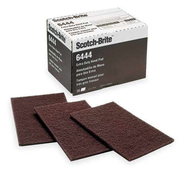 Sanding Hand Pad, Alum O, Brn, PK60