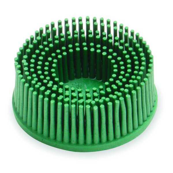 Tapered Bristle Disc, 2 In Dia, 50G