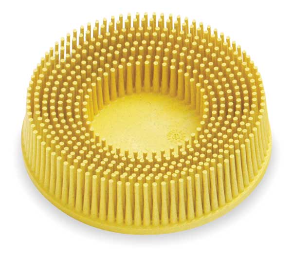 Tapered Bristle Disc, 3 In Dia, 80G