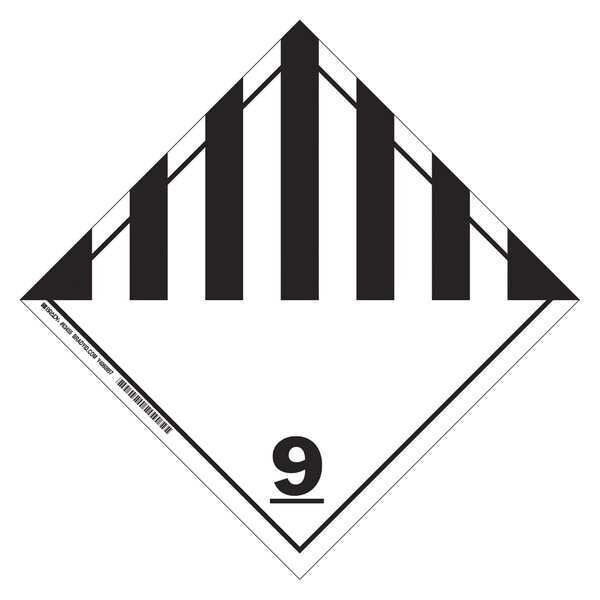 Vehicle Placard, Misc. Hazard. Materials