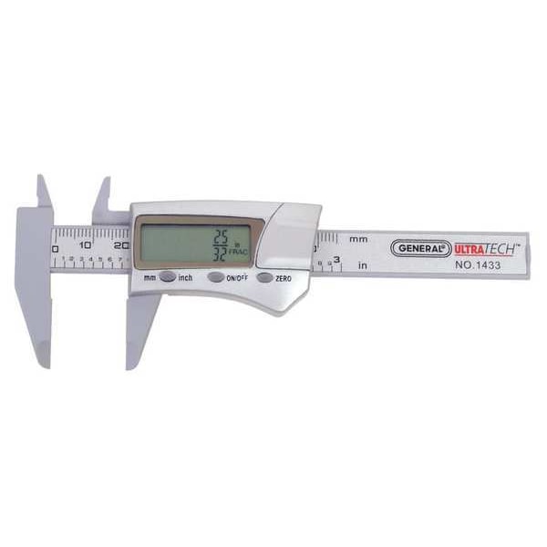Fractional Digital Caliper, 0 to 3 In