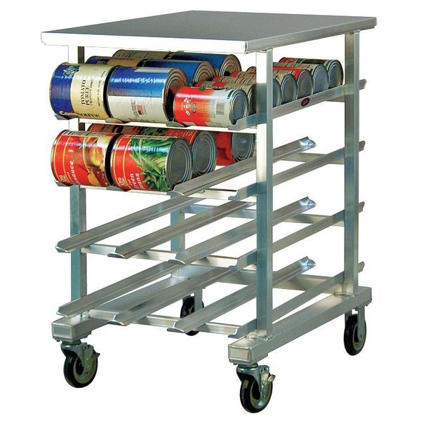 Can Rack, Alum Top, 25W x 35D x 41 in. H