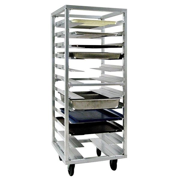 Roll In Stepped Angle Rack, 12 PR Slides
