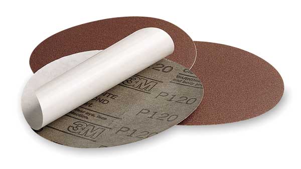 PSA Sanding Disc, AlO, Cloth, 3 In, 80 Grit