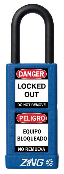 Lockout Padlock, KD, Blue, 3