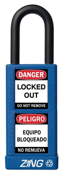 Lockout Padlock, KA, Blue, 3