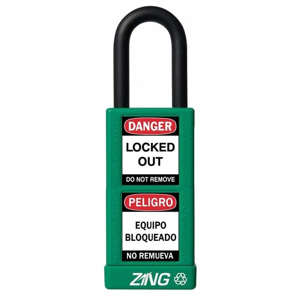 Lockout Padlock, KA, Green, 3