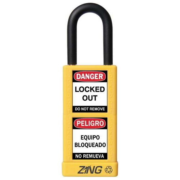 Lockout Padlock, KA, Yellow, 3