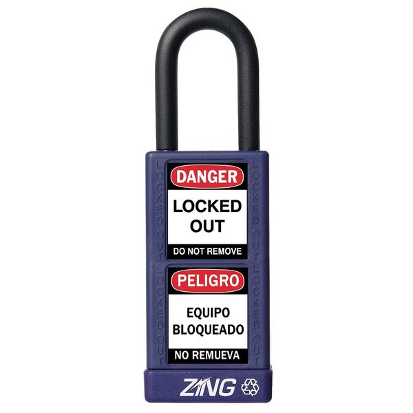 Lockout Padlock, KD, Purple, 3