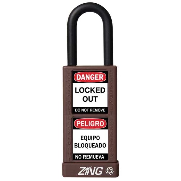 Lockout Padlock, KD, Brown, 3