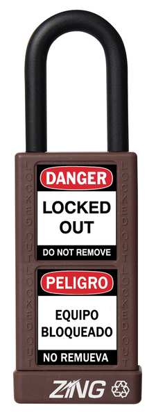Lockout Padlock, KA, Brown, 3