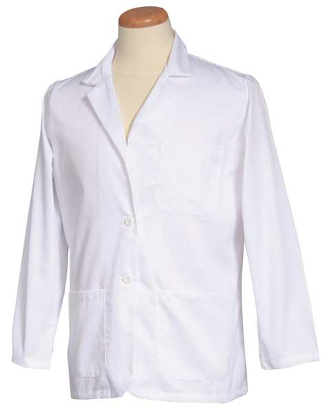 Consultation Jacket, L, White, 30 In. L