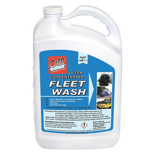 1 Gal. Fleet Wash Concentrate Bottle, Colorless, Bottle