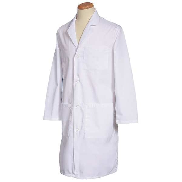 Lab Coat, XS, White, 40-1/4 In. L