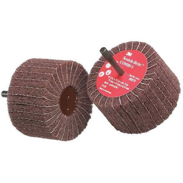Flap Wheel, Intrleaf, AO, 3x1.75x1/4,120G