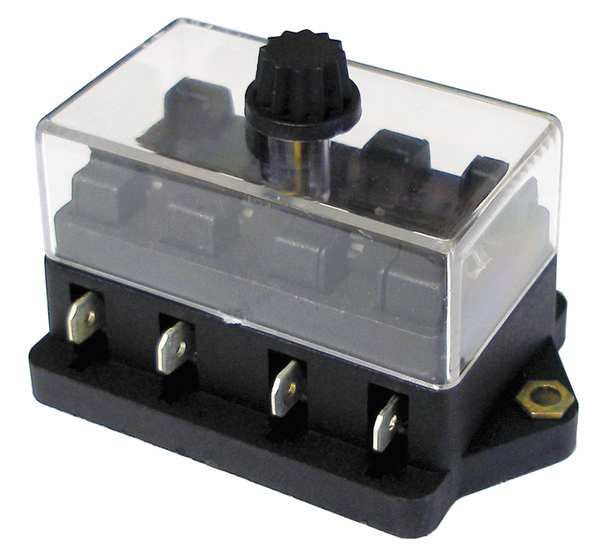 Fuse Block, Black, Copper