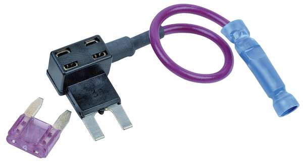Dual Fuse Holder, Black, Red, Copper
